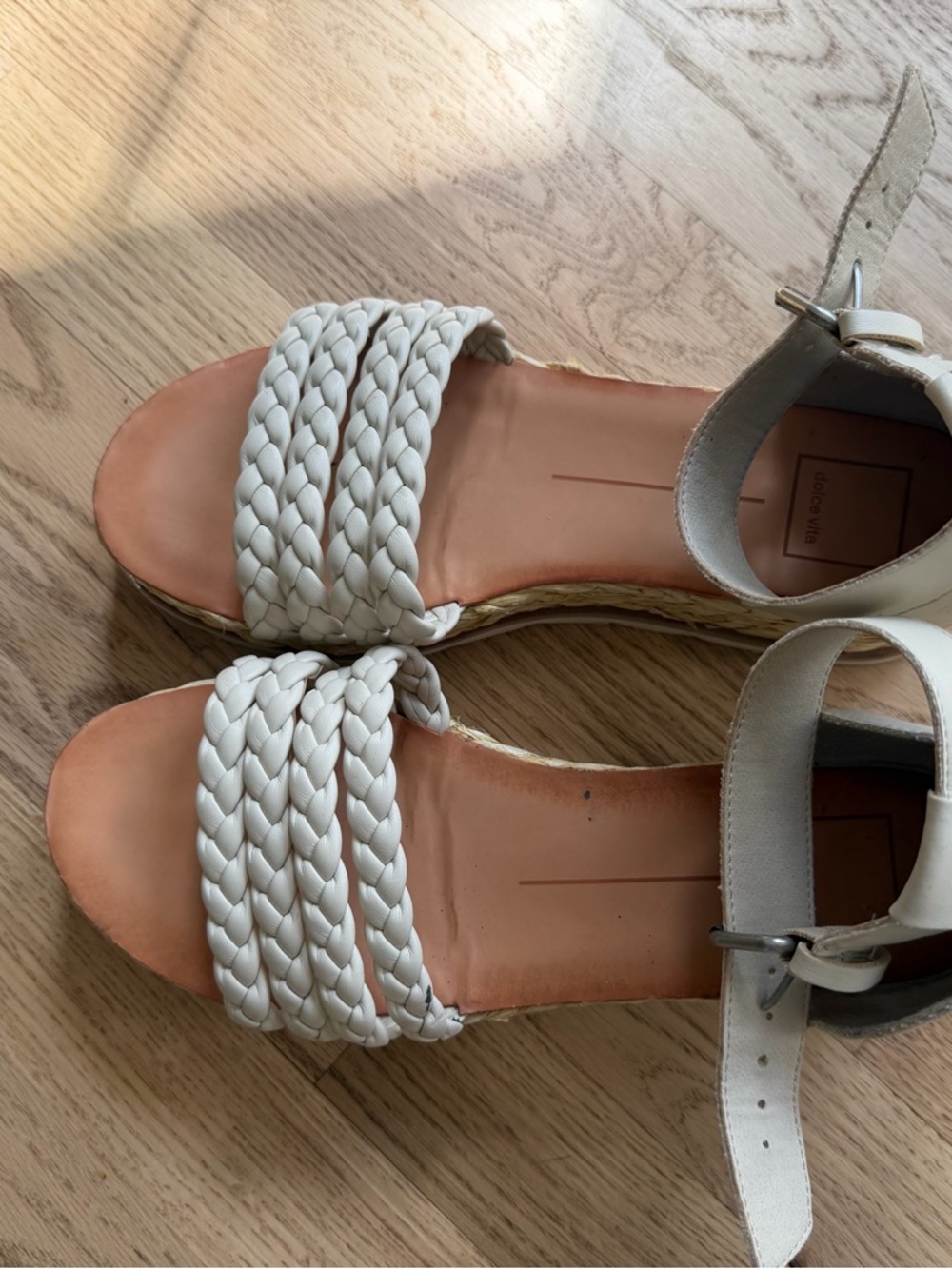 Dolce Vita ivory Braided Strap Women’s Sandals